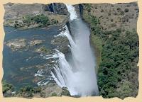 Die mächtigen Victoria Wasserfälle in Simbabwe Die mächtigen Victoria Wasserfälle in Simbabwe