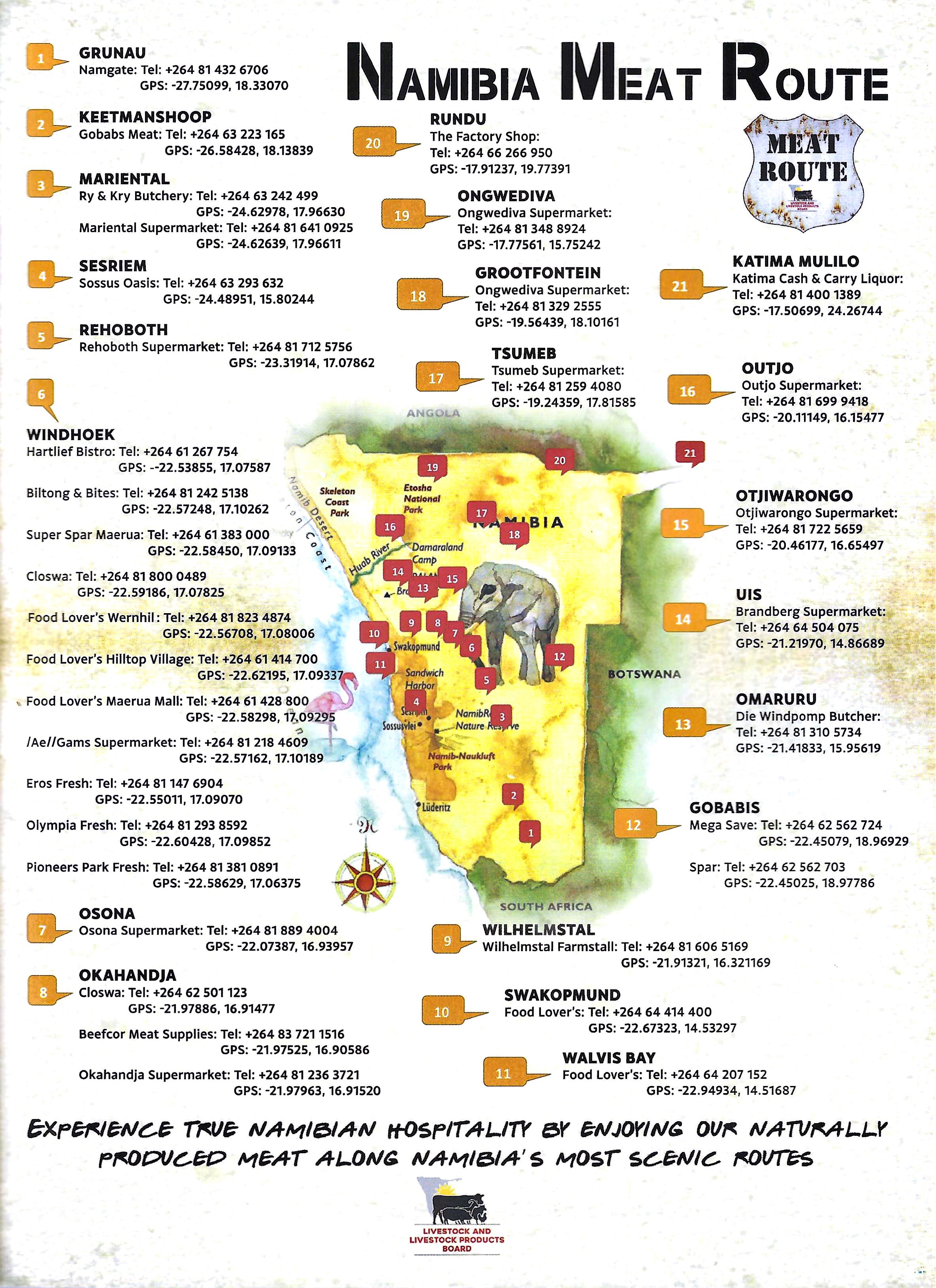 Namibia Meat Route