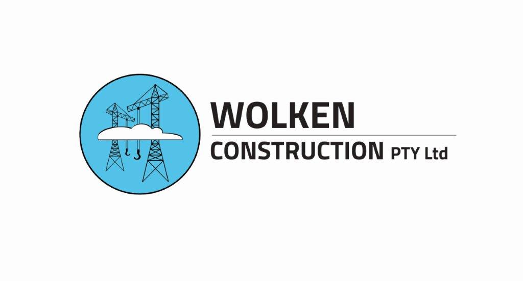  Wolke Construction Logo Blue Landscape 01
