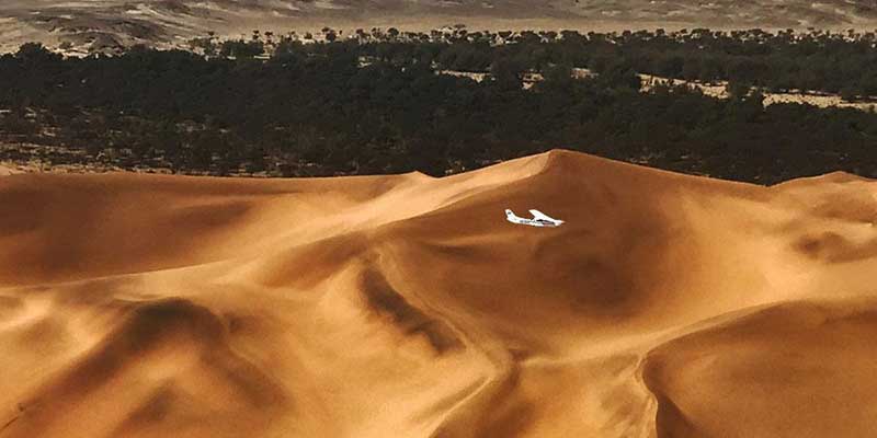 Namibwüste aus dem Flieger