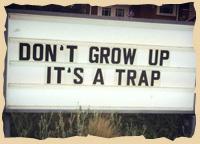 Don't grow up - It's a trap