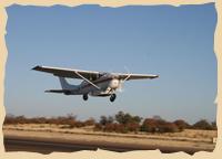 Mit dem Flugzeug über das Okavango Delta