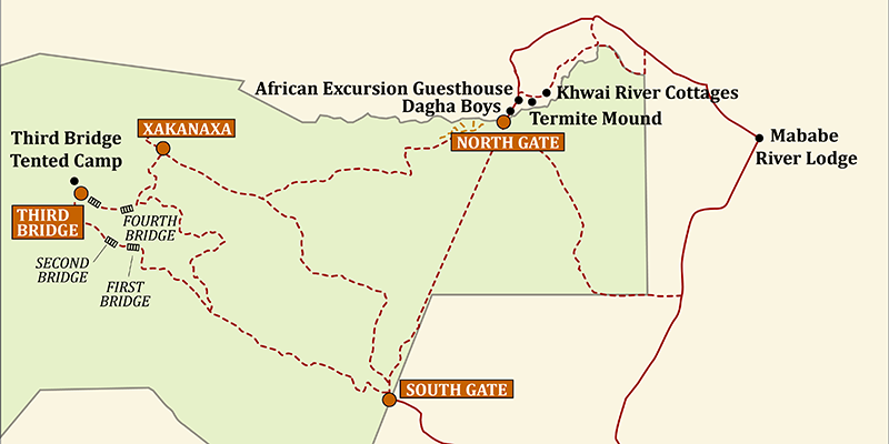 Okavango Delta Moremi Guenstig Okavango Delta Moremi Guenstig Map