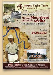 Paul Graetz - mit dem Motorboot quer durch Afrika