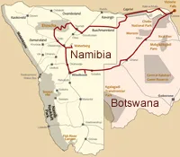 Namibia + Botswana Safari durch die Etosha, den Caprivi und die Kalahari