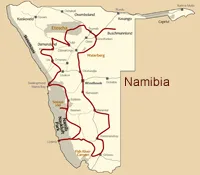 Namibia Zentrale Höhepunkte entschleunigt