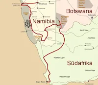 Südafrika-Namibia-Safari - Kap-Südwest