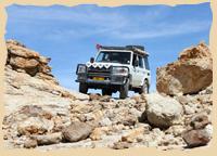Geländewagenfahren in Namibia